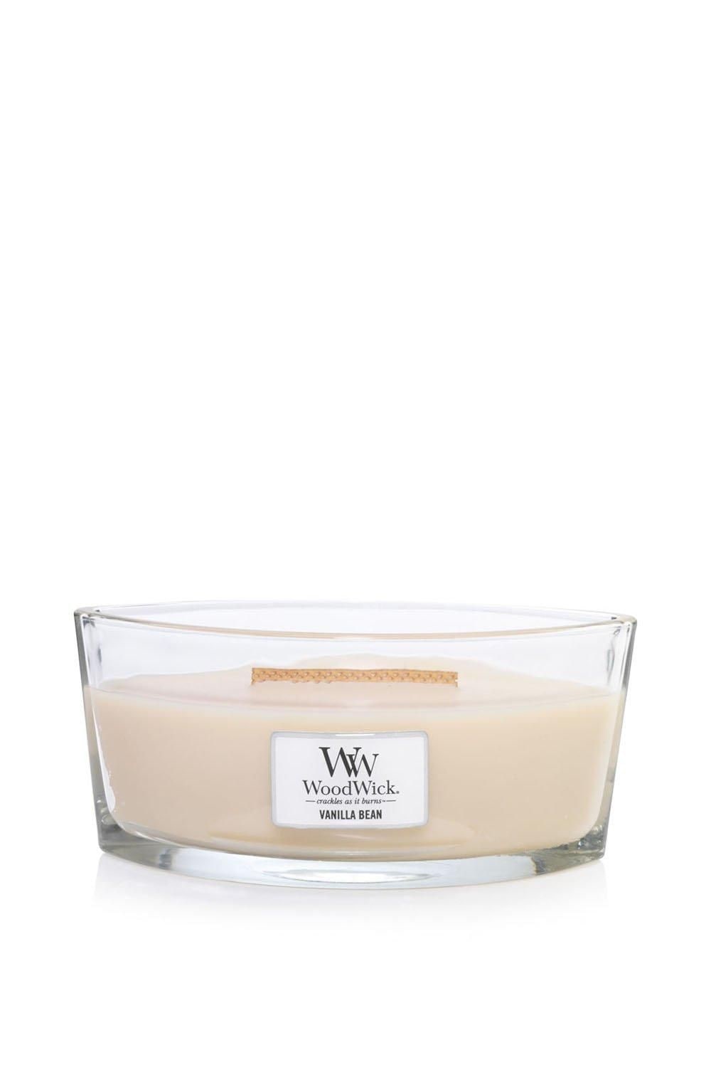 Woodwick Vanilla Bean Ellipse Candle Cream image 2