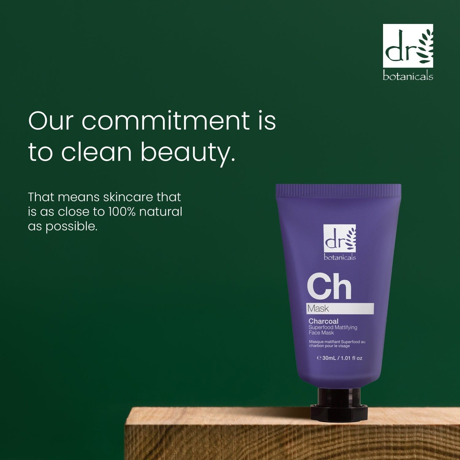 Dr. Botanicals Charcoal Superfood Mattifying Face Mask 30ml x 2 Duo Set image 3