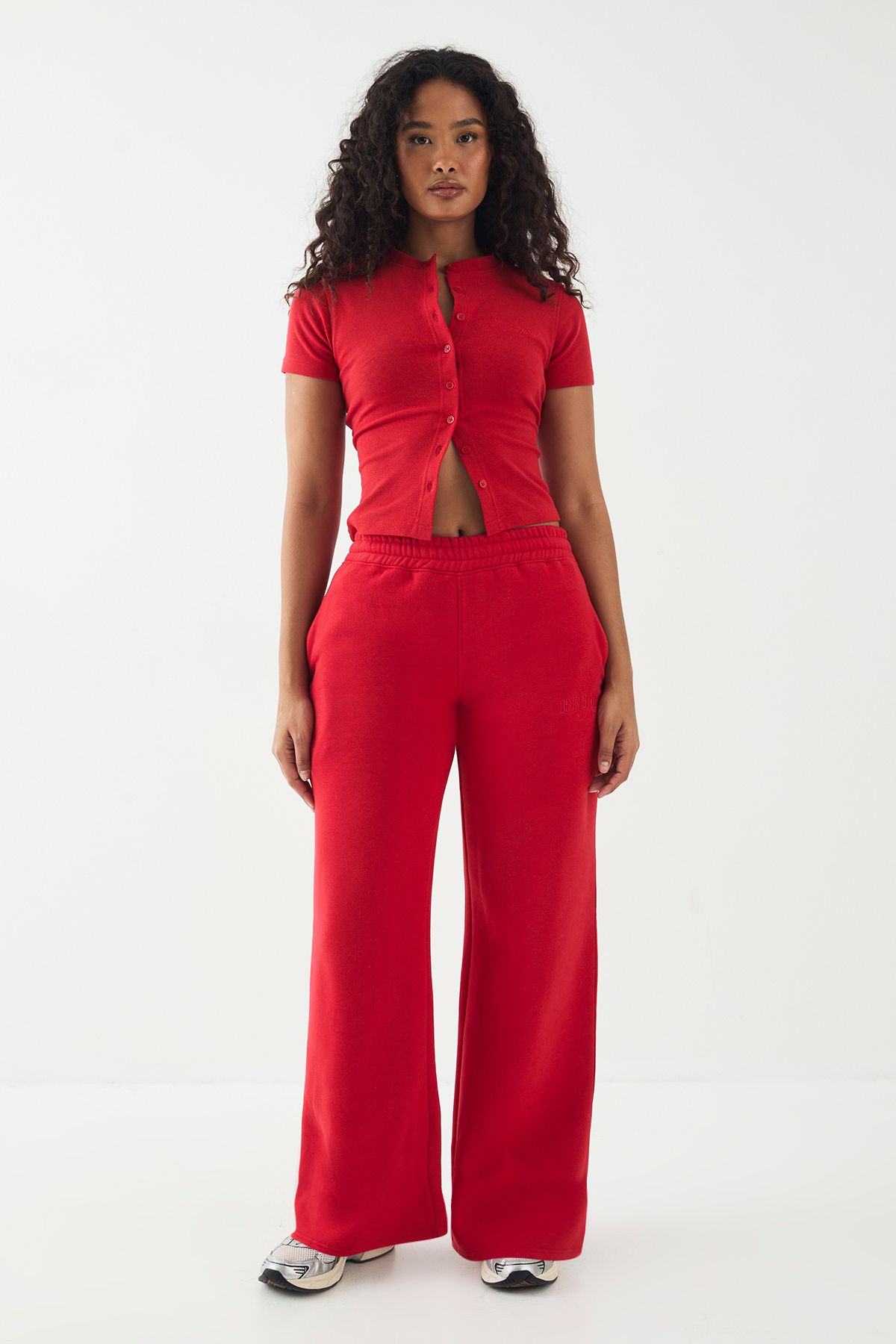 DSGN Studio DSGN Studio Embroidered Straight Leg Jogger Red image 5