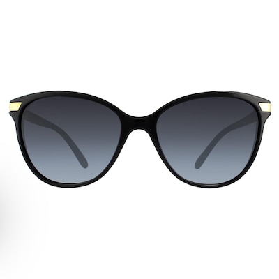 Burberry Cat Eye Black With Gold Detailing Grey Gradient BE4216 Sunglasses