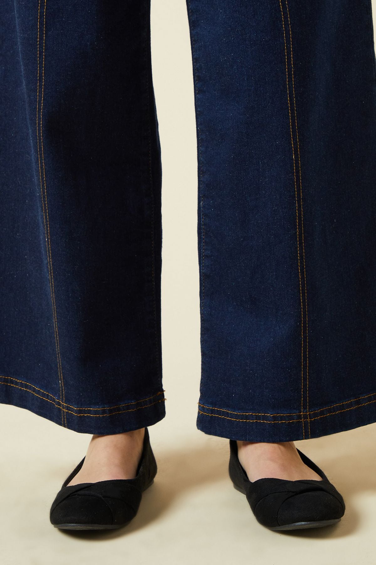 Dorothy Perkins Wide Fit Paige Wrap Detail Ballet Pumps Natural Black image 1