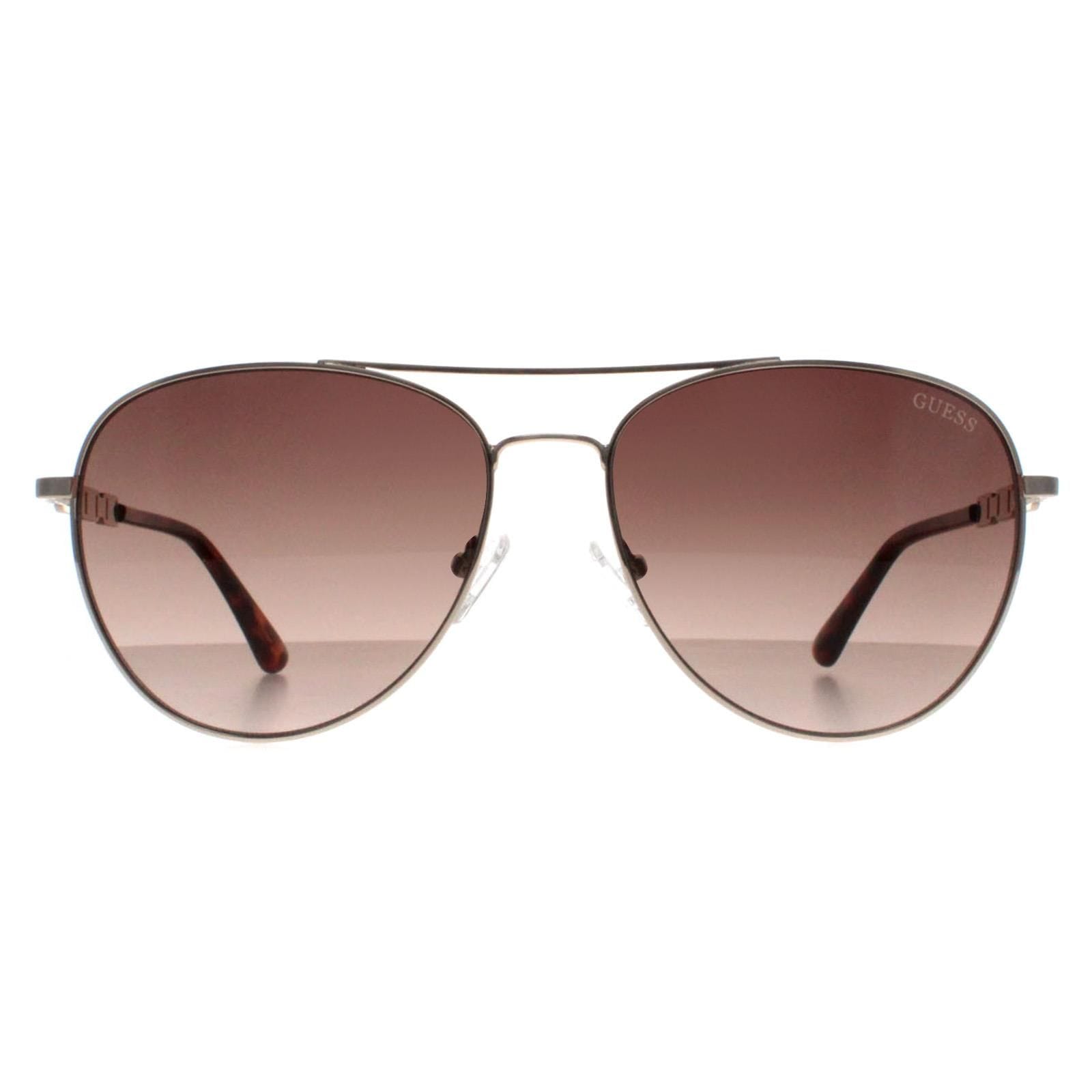 Guess Aviator Silver Brown Gradient GF6143 image 1