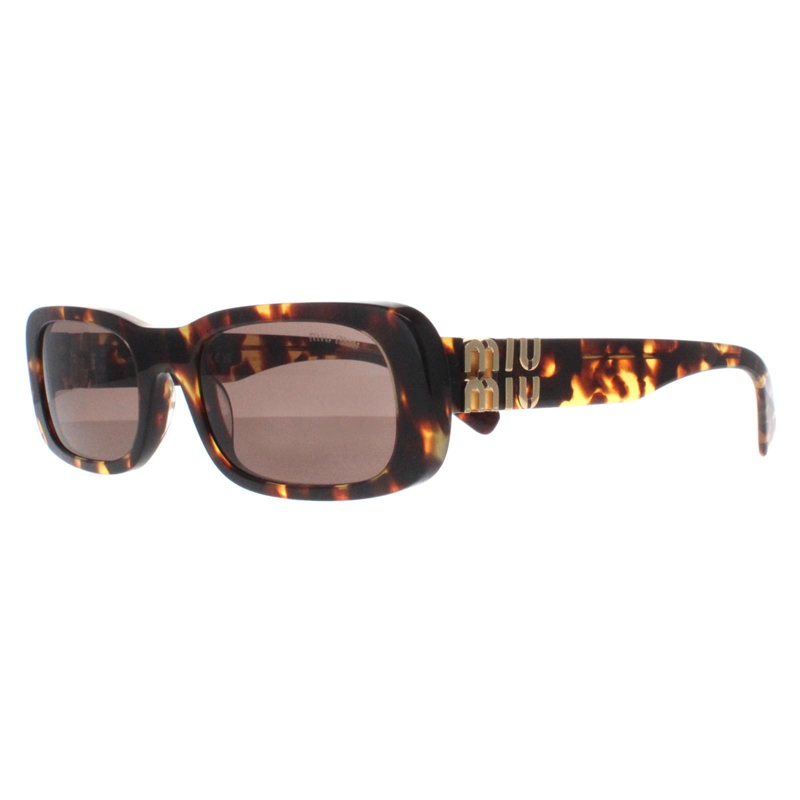 Miu Miu Rectangle Honey Havana Dark Brown MU08ZS image 2