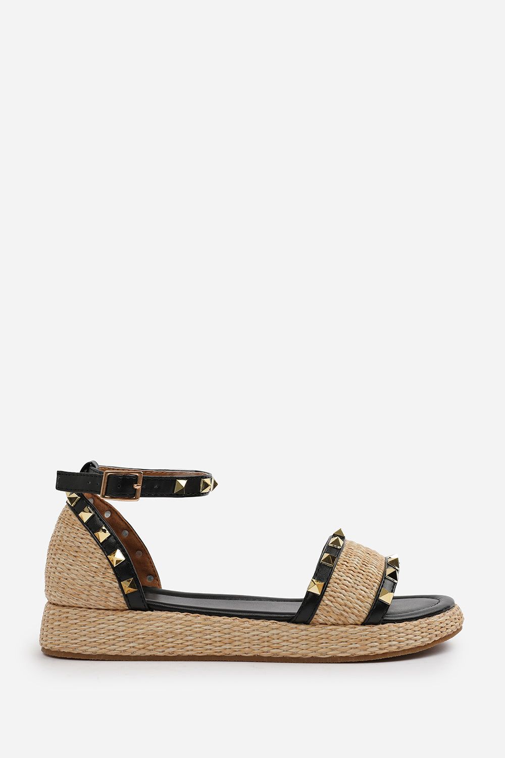 Where's That From 'Katara' Studded Gladiator Braided Strap Espadrille Flatform image 2
