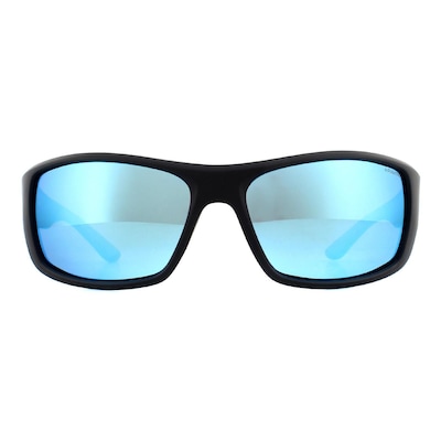 Polaroid Sport Sport Matte Black Blue Mirror Polarized Sunglasses