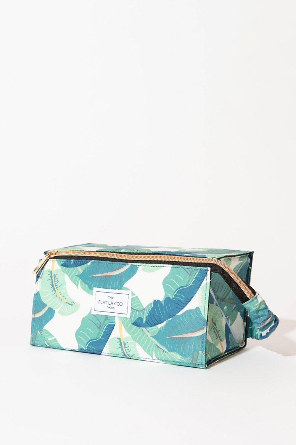 The Flat Lay Co Tropical Open Flat Makeup Box Bag Multi image 1