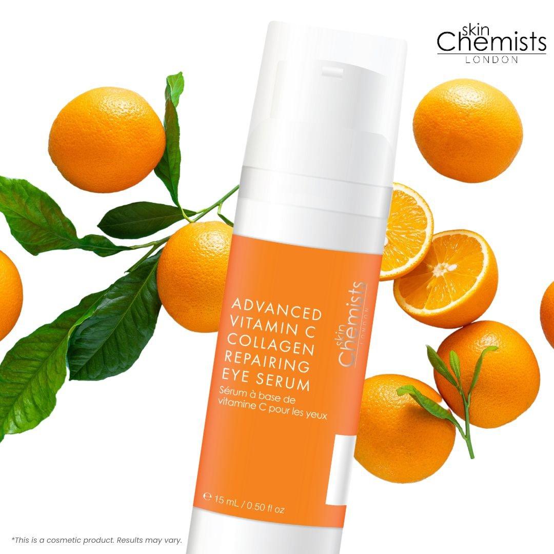 skinChemists professional Advanced Vitamin C Collagen Repairing Eye Serum 15ml Twin Value Savings Pack image 4