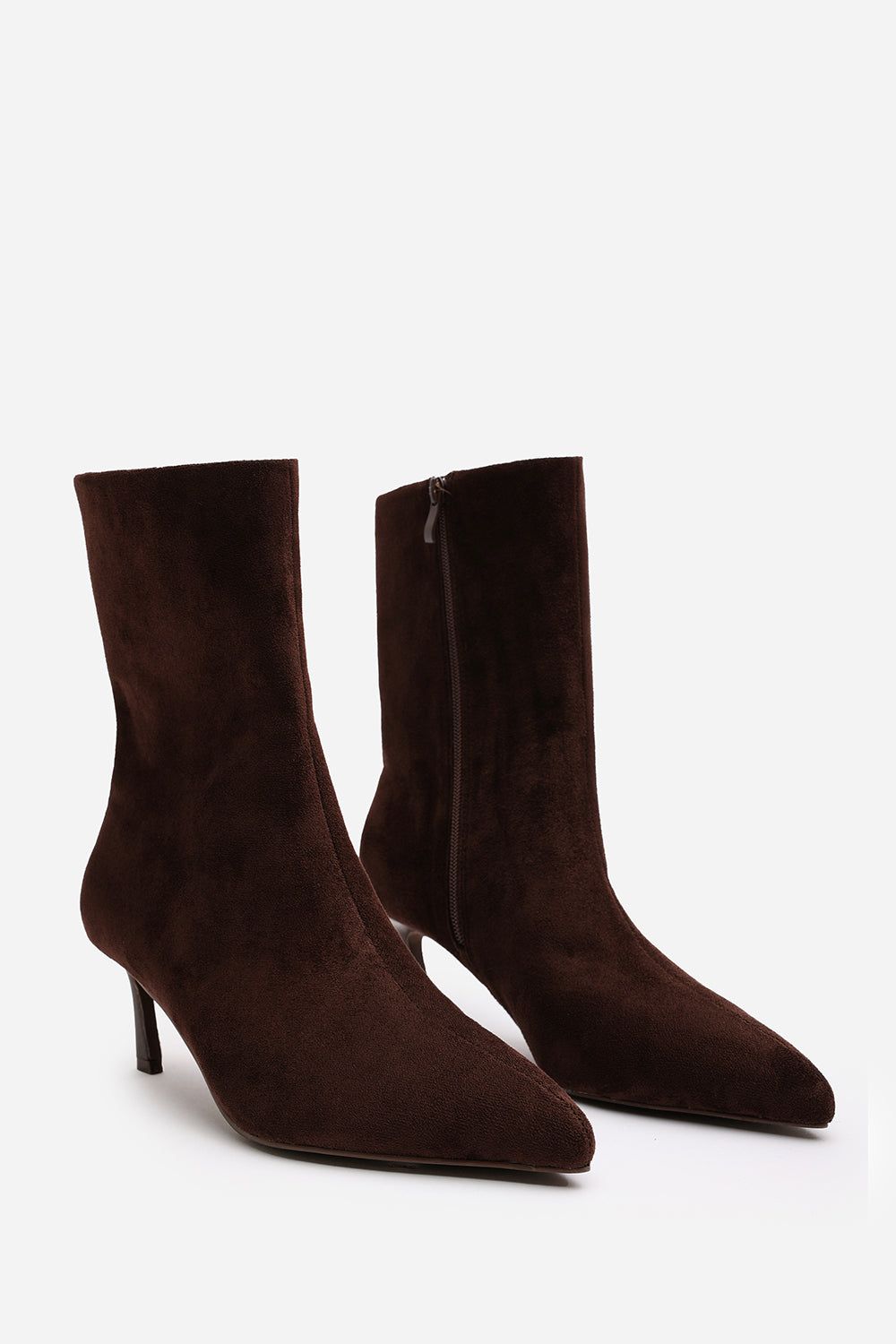 Where's That From 'Aubrey' Suede Pointed Toe Ankle Low Heel Boot image 4