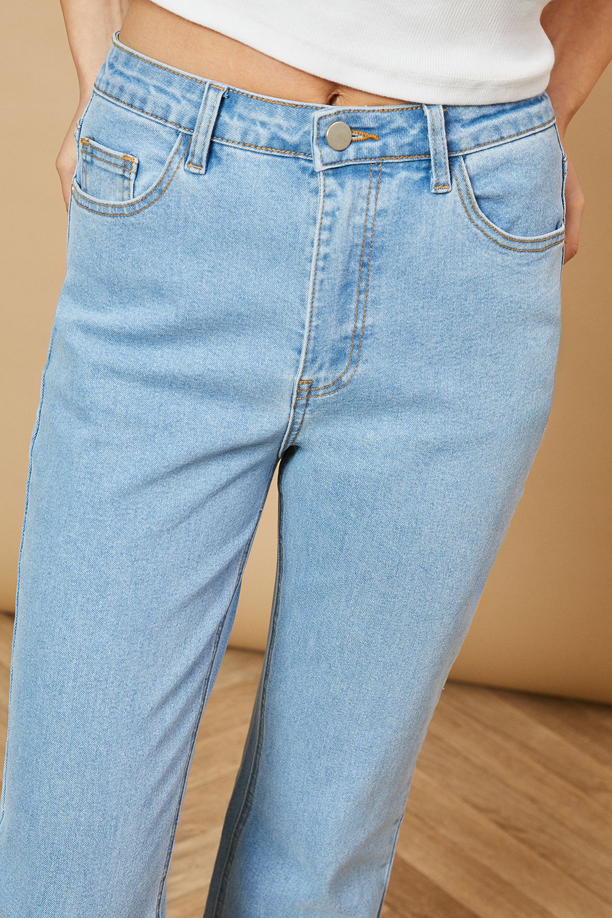 Oasis Denim Slim Leg Cropped Jean Light Wash image 4