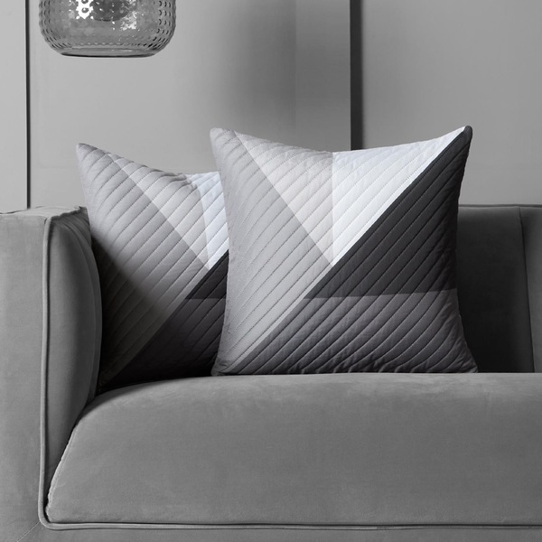 OHS 2 Pack Geometric Pinsonic Cushion Covers - 45 x 45cm