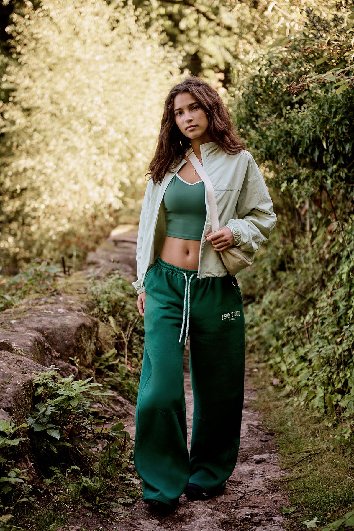 DSGN Studio DSGN Studio Sport Straight Leg Jogger Green image 1