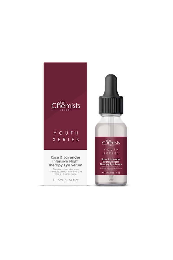 skinChemists Youth Series Rose & Lavender Intensive Night Therapy Eye Serum 15ml