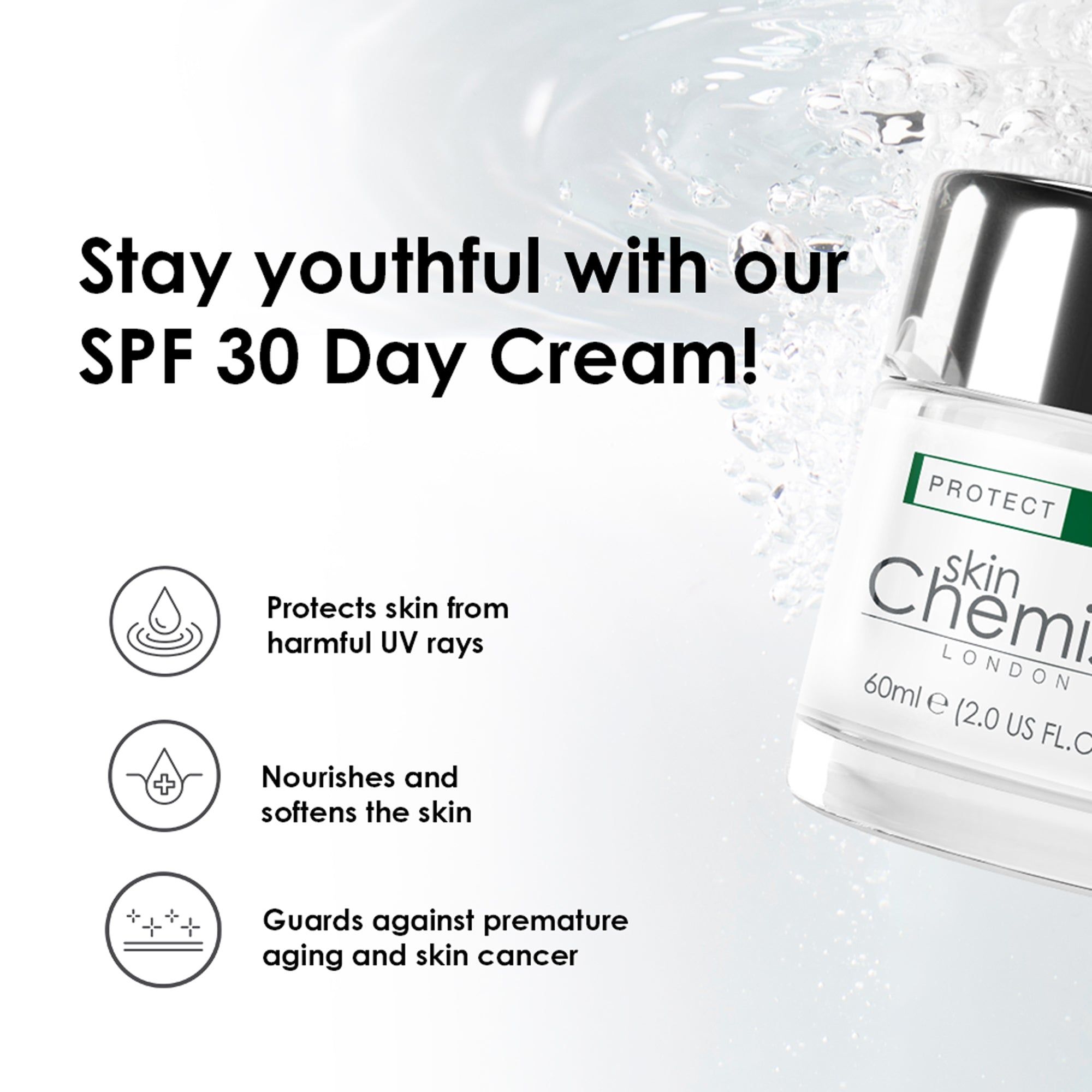 skinChemists professional Anti-Ageing SPF 30 Body Cream 200ml + SPF 30 Day Cream 60ml image 3