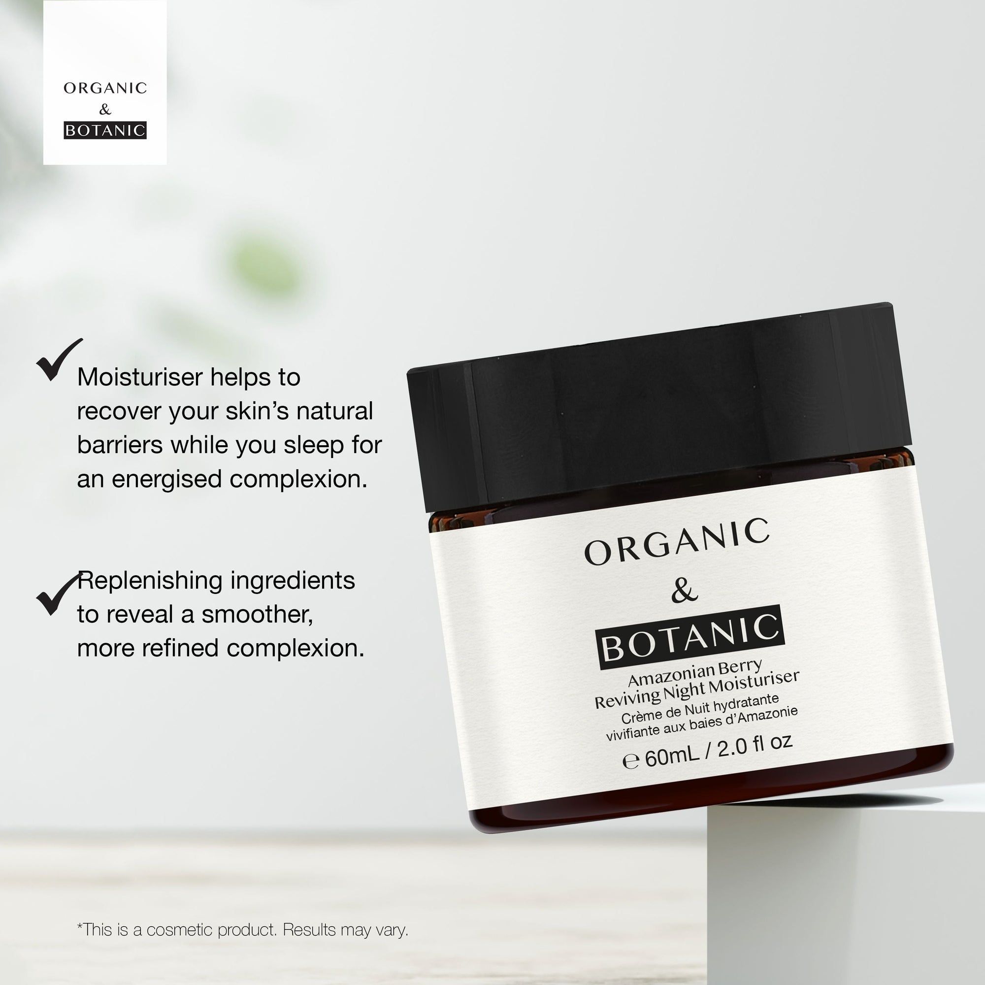 Organic & Botanic Amazonian Berry Night Moisturiser 60ml image 4