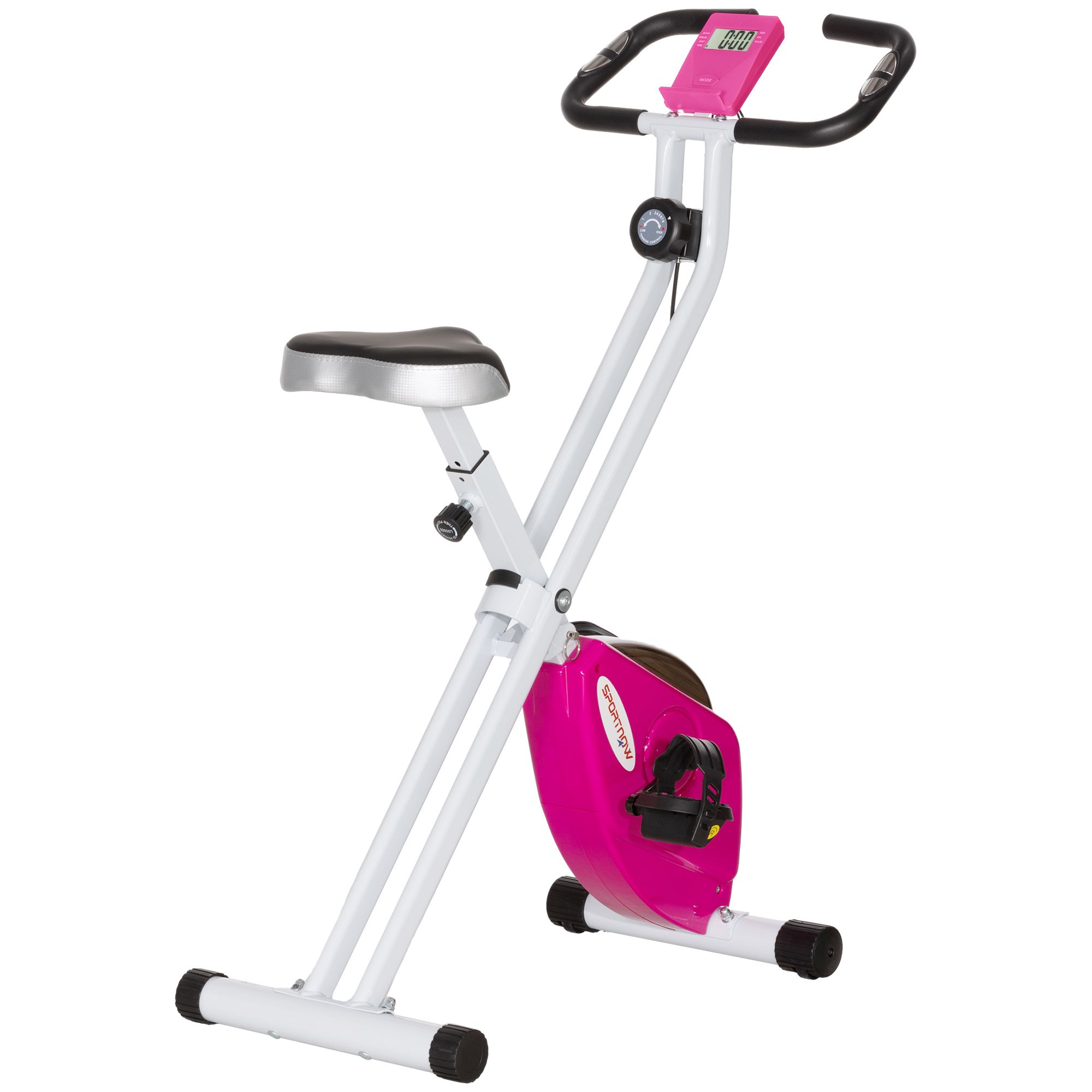 SPORTNOW Folding Exercise Bike with 8-Level Magnetic Resistance image 2