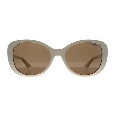 Polaroid Butterfly White Brown Polarized PLD 4154/S/X
