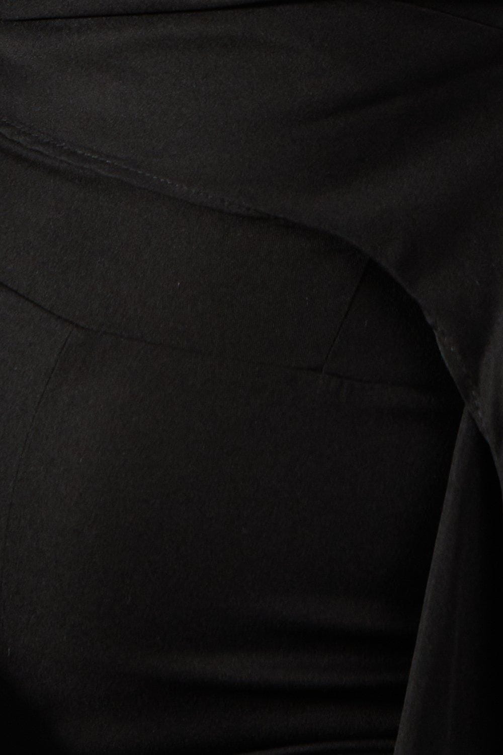 MissPap Bandeau Ruched Draped Side Wide Leg Jumpsuit True Black image 5