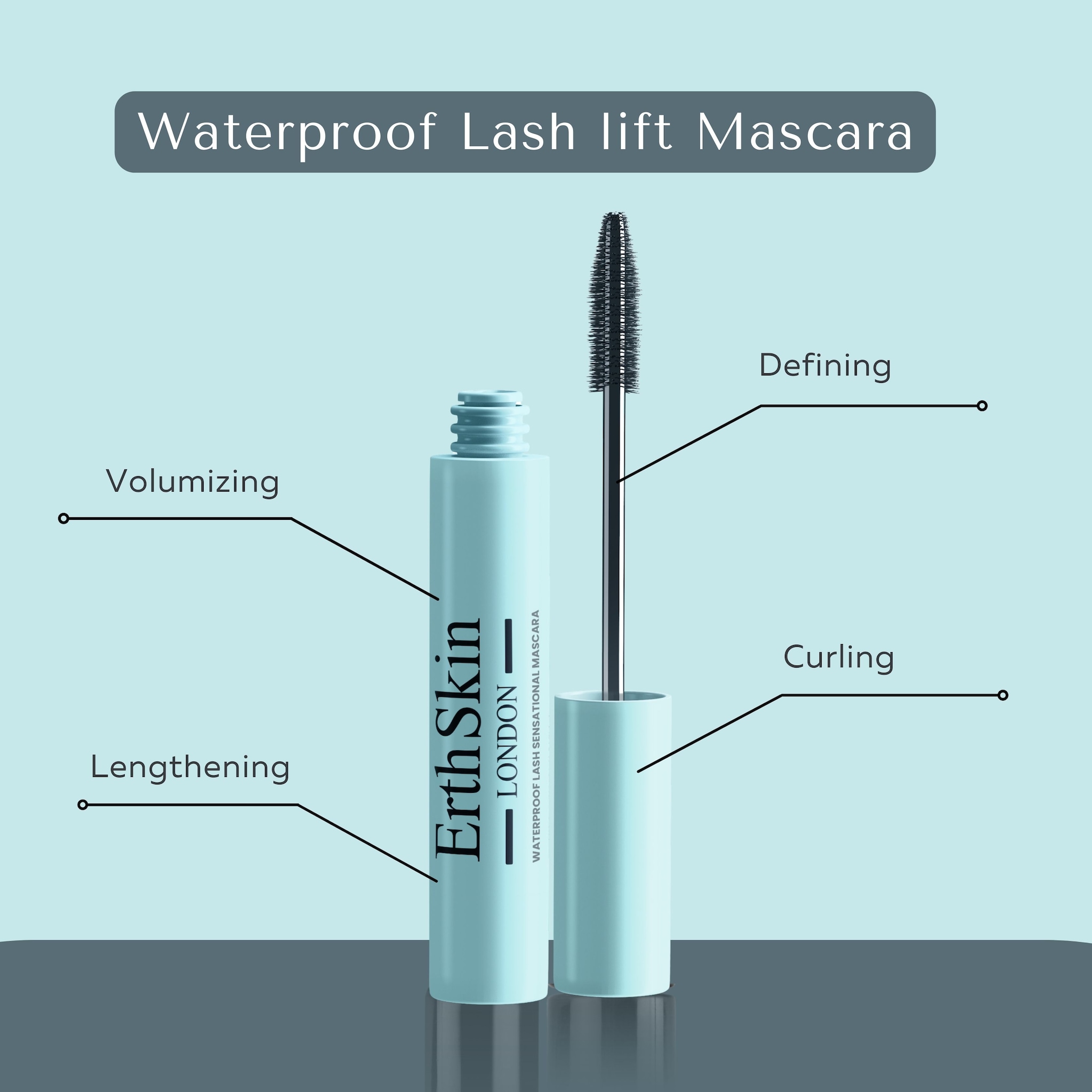 Erth Skin London ErthSkin Waterproof Lash Sensational Mascara 12ml image 4