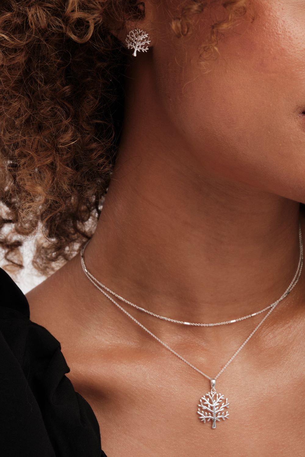 Simply Silver Sterling Silver 925 Tree of Love Pendant Necklace image 5