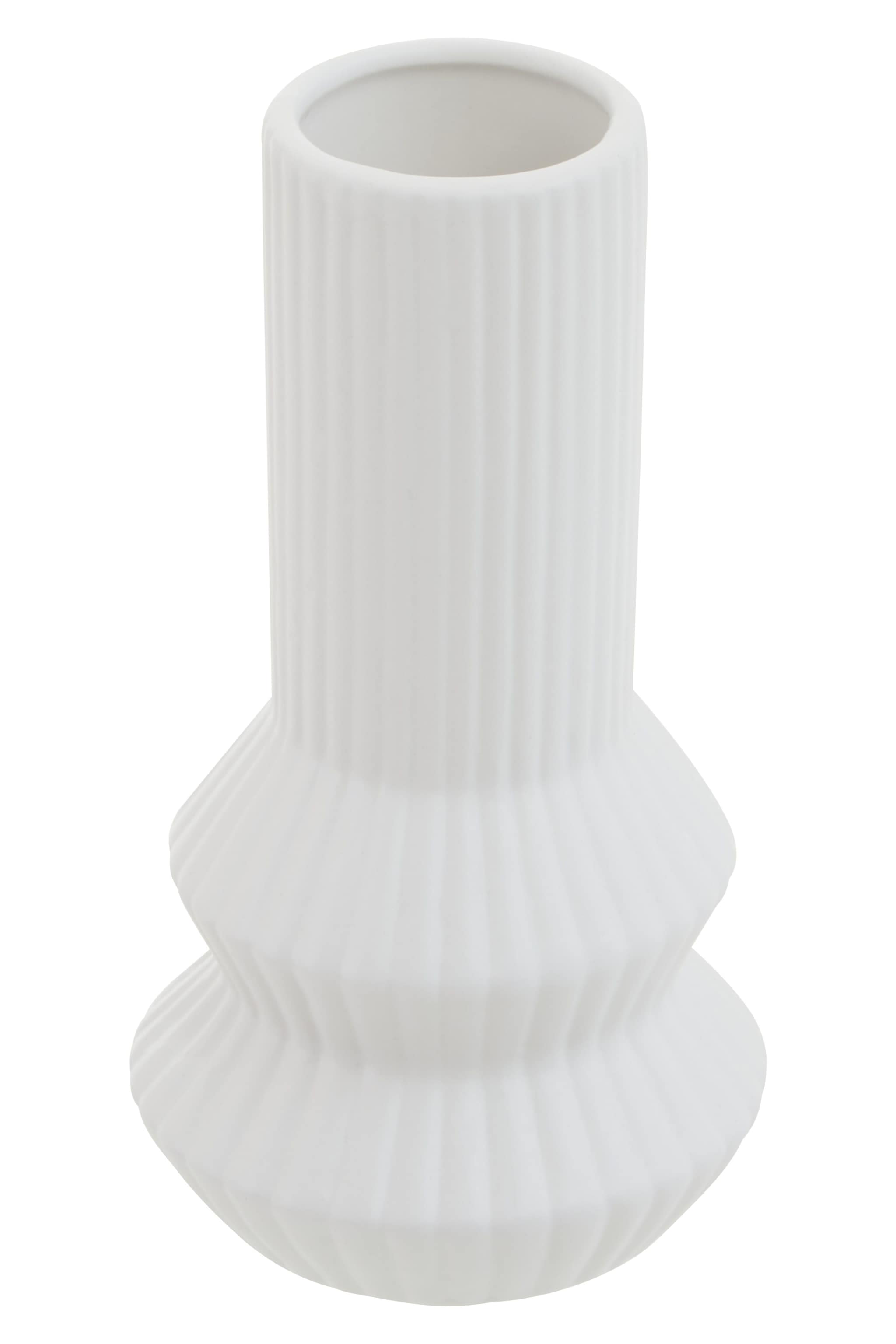 Orsina Finely Crafted Vase, Geometric Design Flower Ceramic Vase, Compact And Lightweight Vase For Flowers image 4