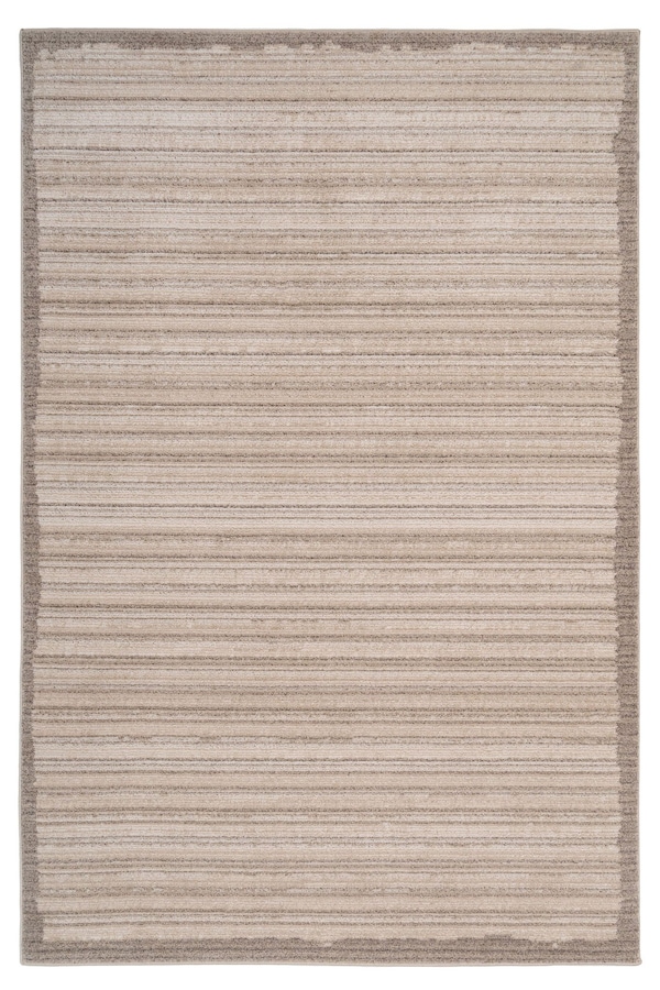 Kukoon Neutral Beige Striped Area Rug