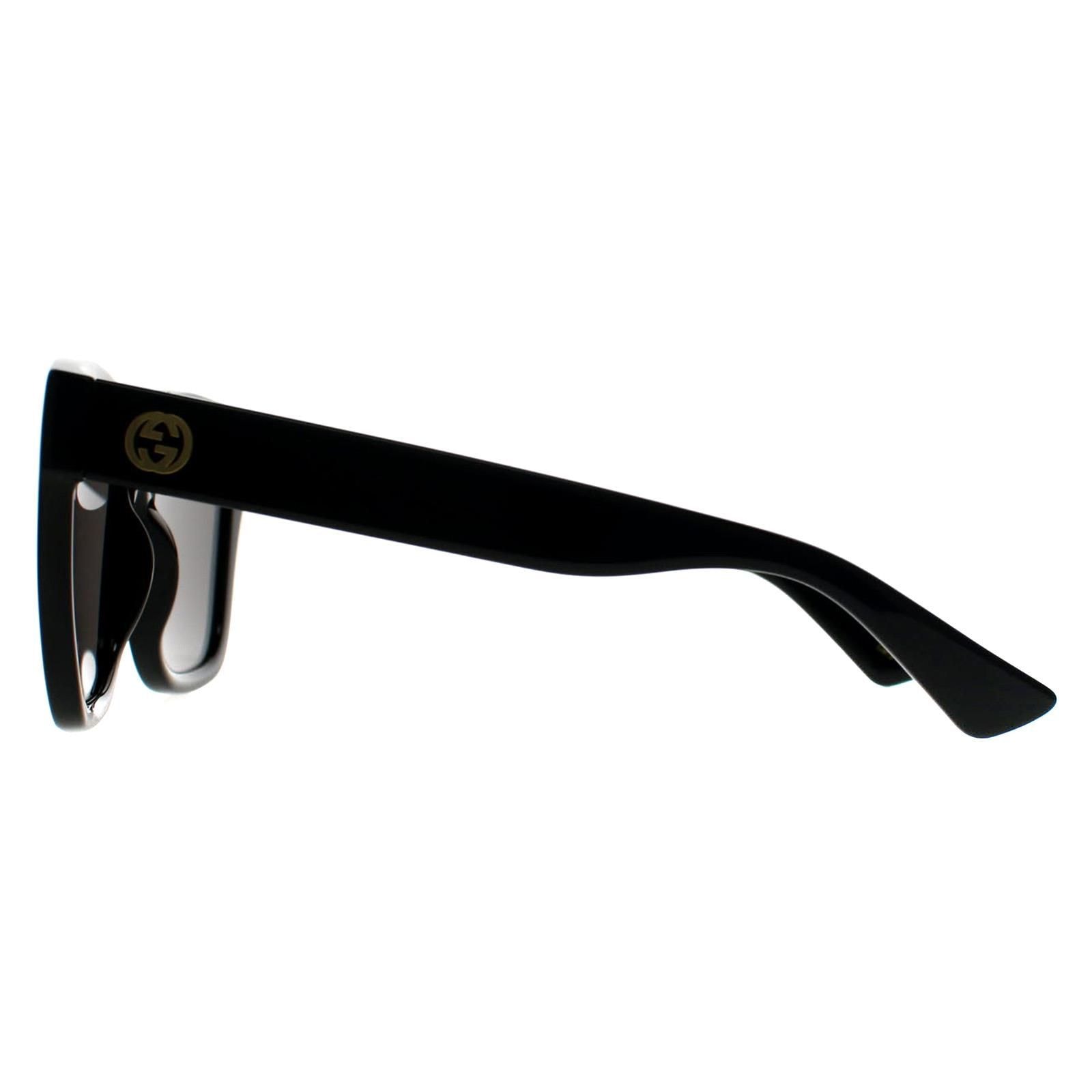 Gucci Square Shiny Black Dark Grey GG1338S image 3