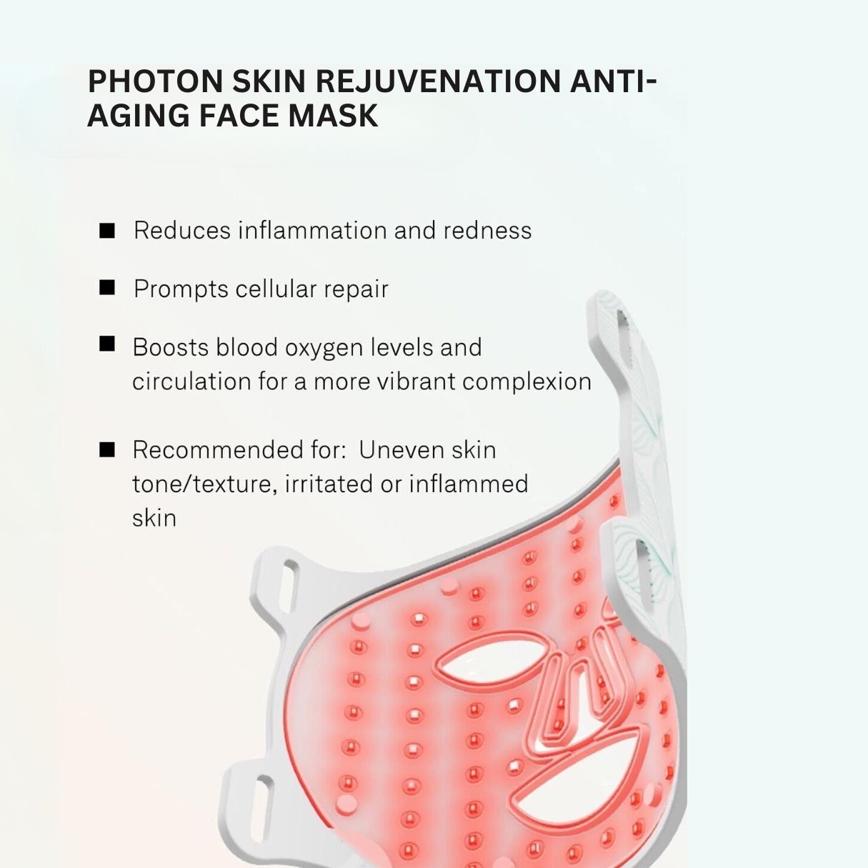 Erth Skin London Erth Beauty Electronic Photon Skin Rejuvenation Anti-Aging Face Mask image 3