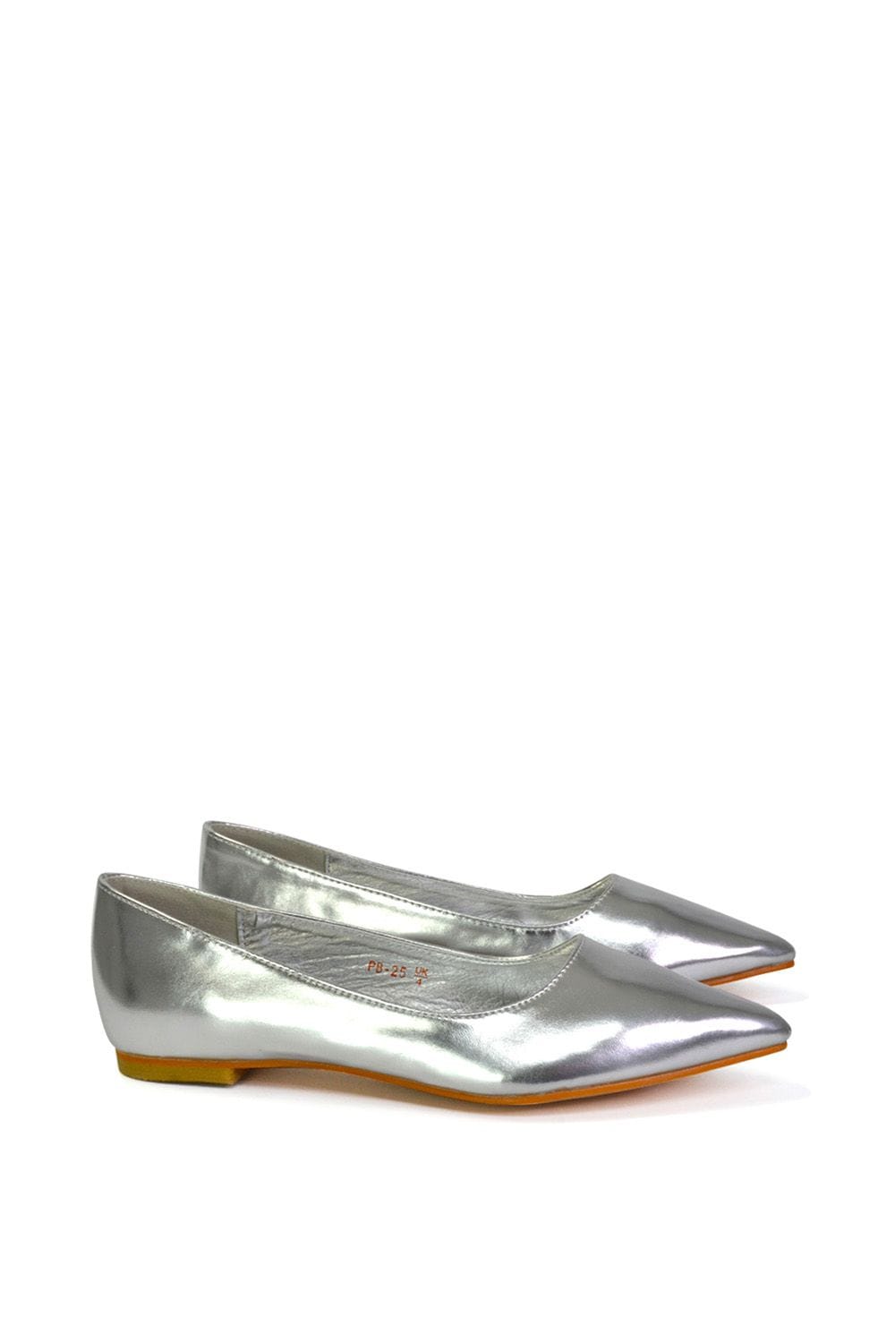XY London 'Bubbles' Pointed Toe Slip on Flat Ballerina Pump Shoes image 2