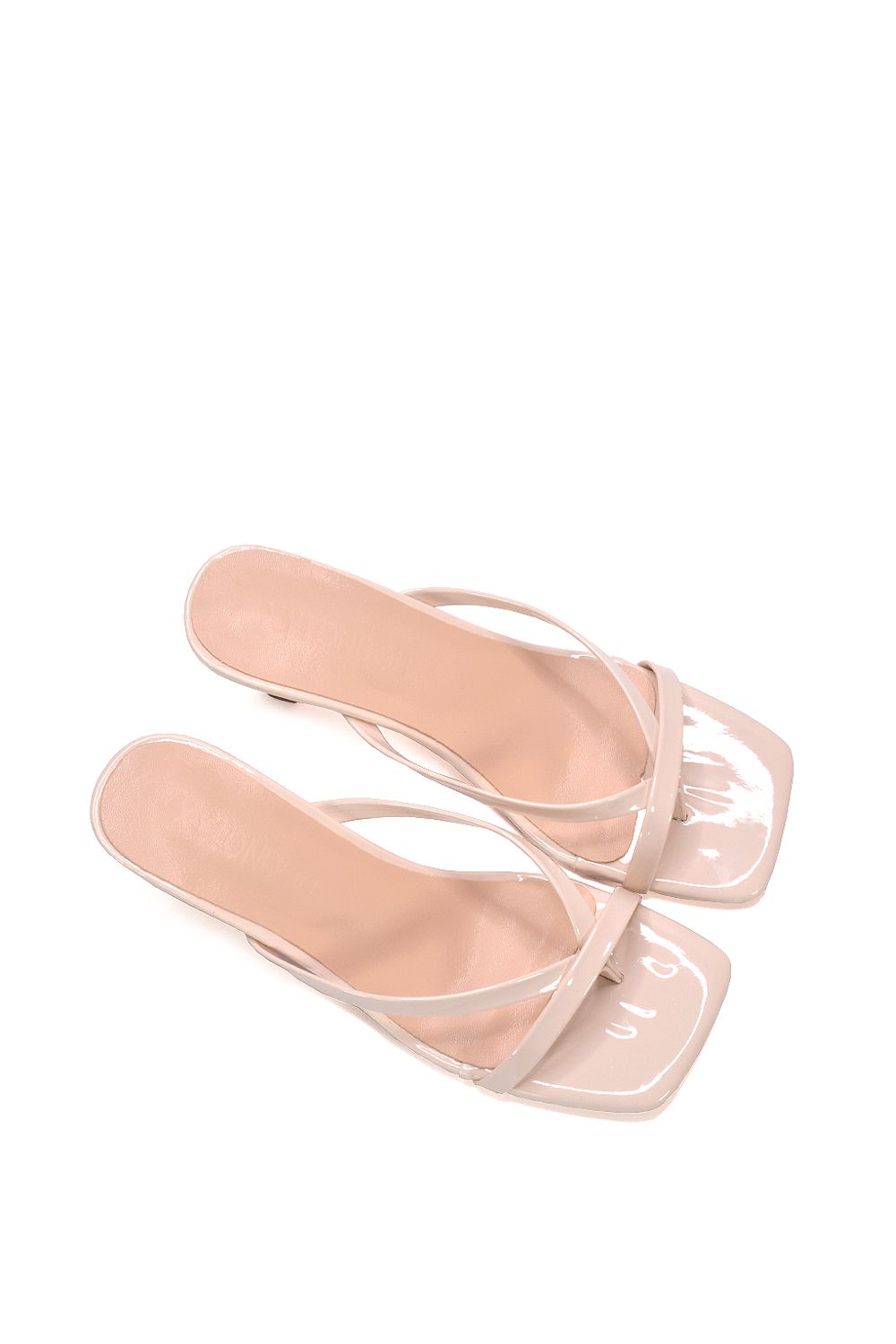 XY London 'Tiana' Slip On Mid Kitten Heel Mules Square Toe Sandals image 5