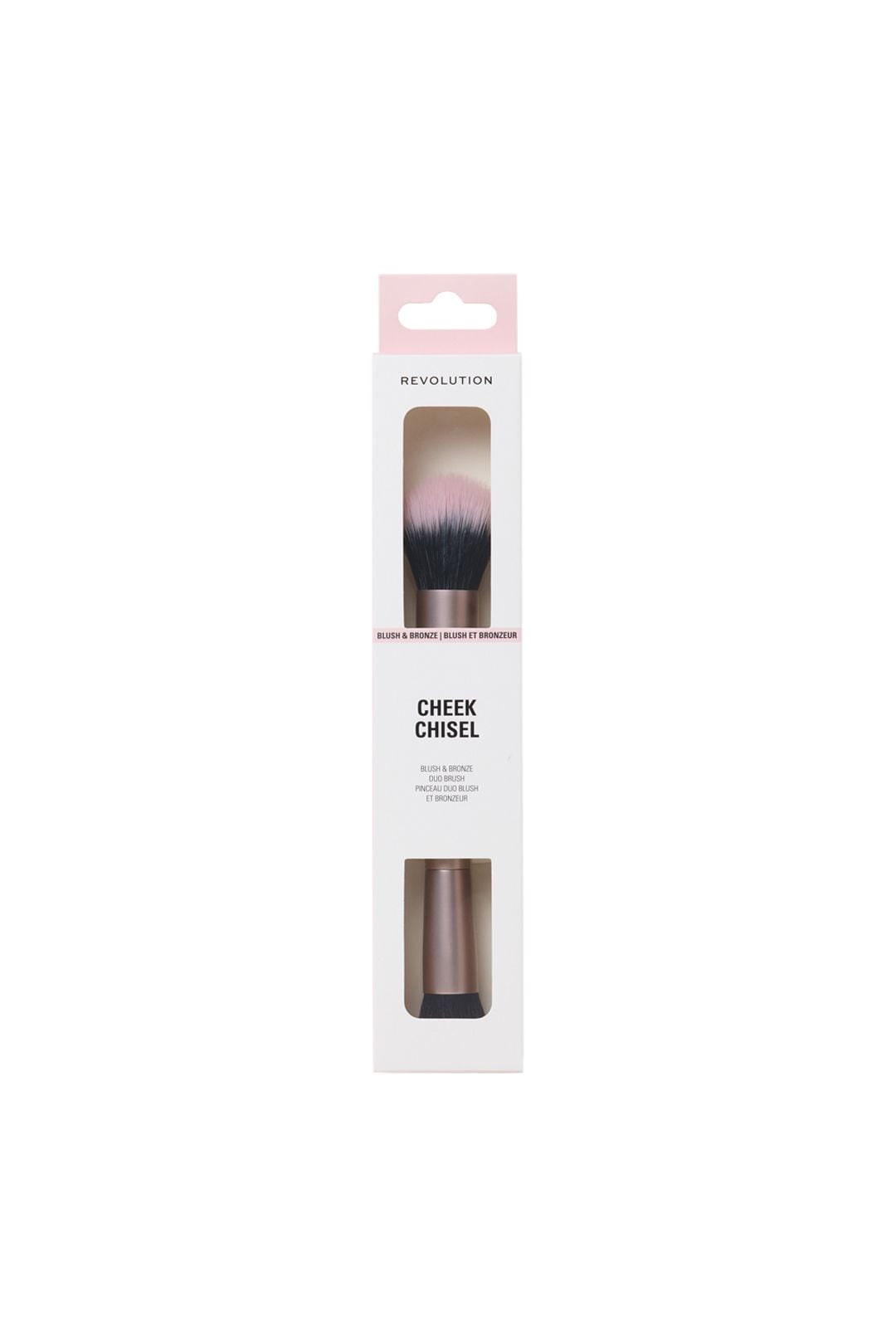 Revolution Cheek Chisel Blush & Bronze Duo Brush Multi image 1