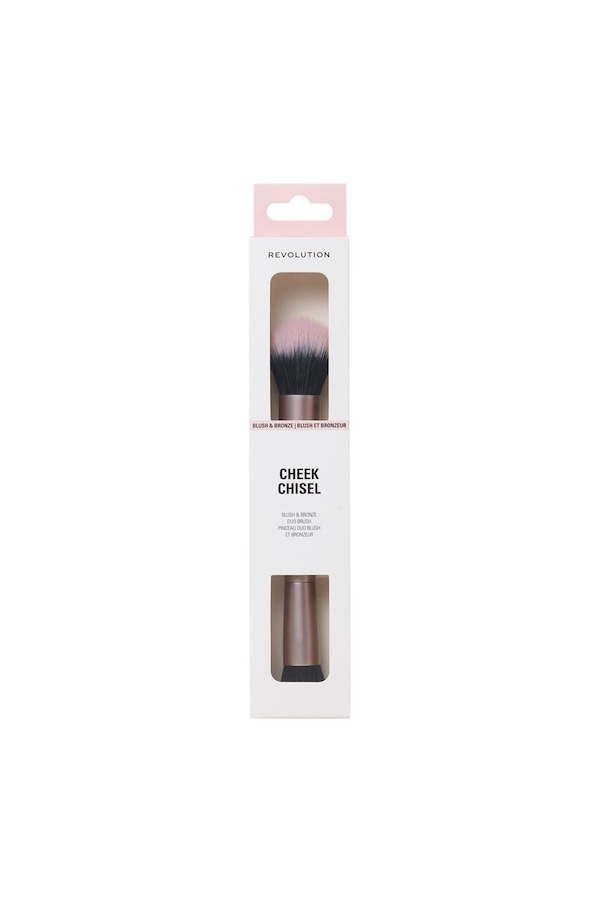 Revolution Cheek Chisel Blush & Bronze Duo Brush Multi