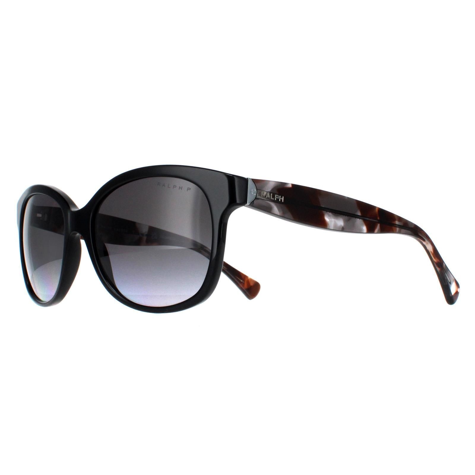 Ralph by Ralph Lauren Cat Eye Shiny Black and Havana Grey Gradient Polarized RA5191 image 2