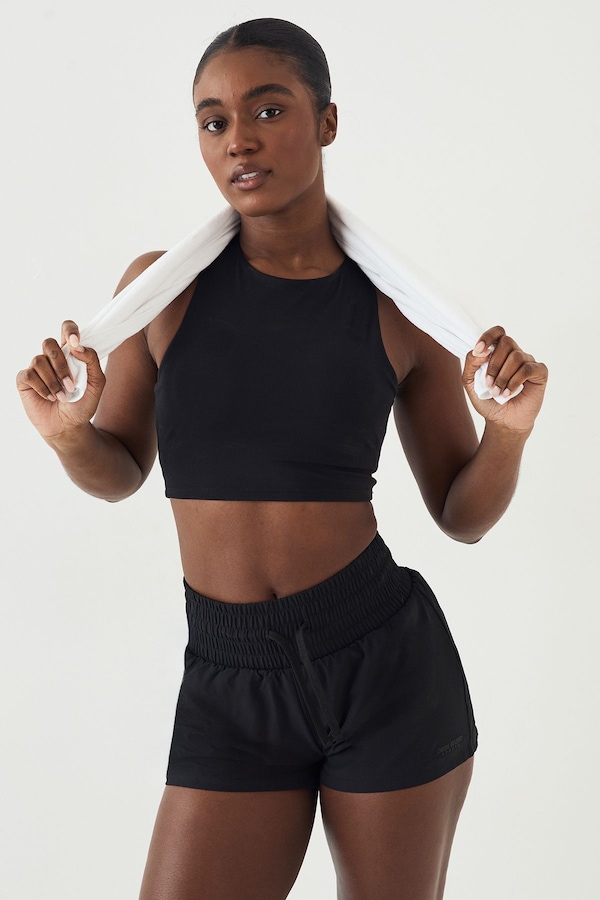 DSGN Studio DSGN Studio High Waist Deep Waistband Running Short Black