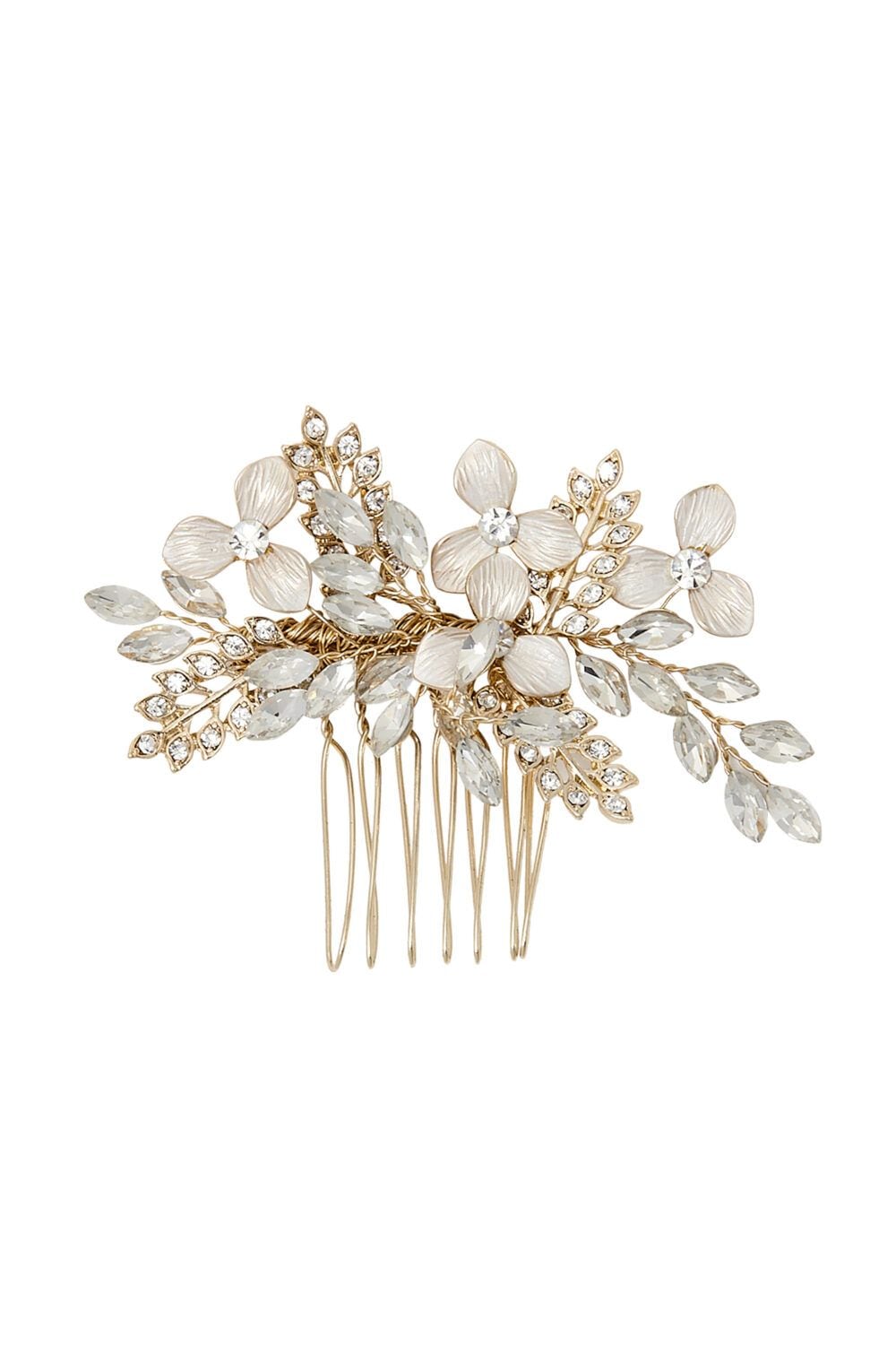 Jon Richard Bridal Gold Hair Comb image 1
