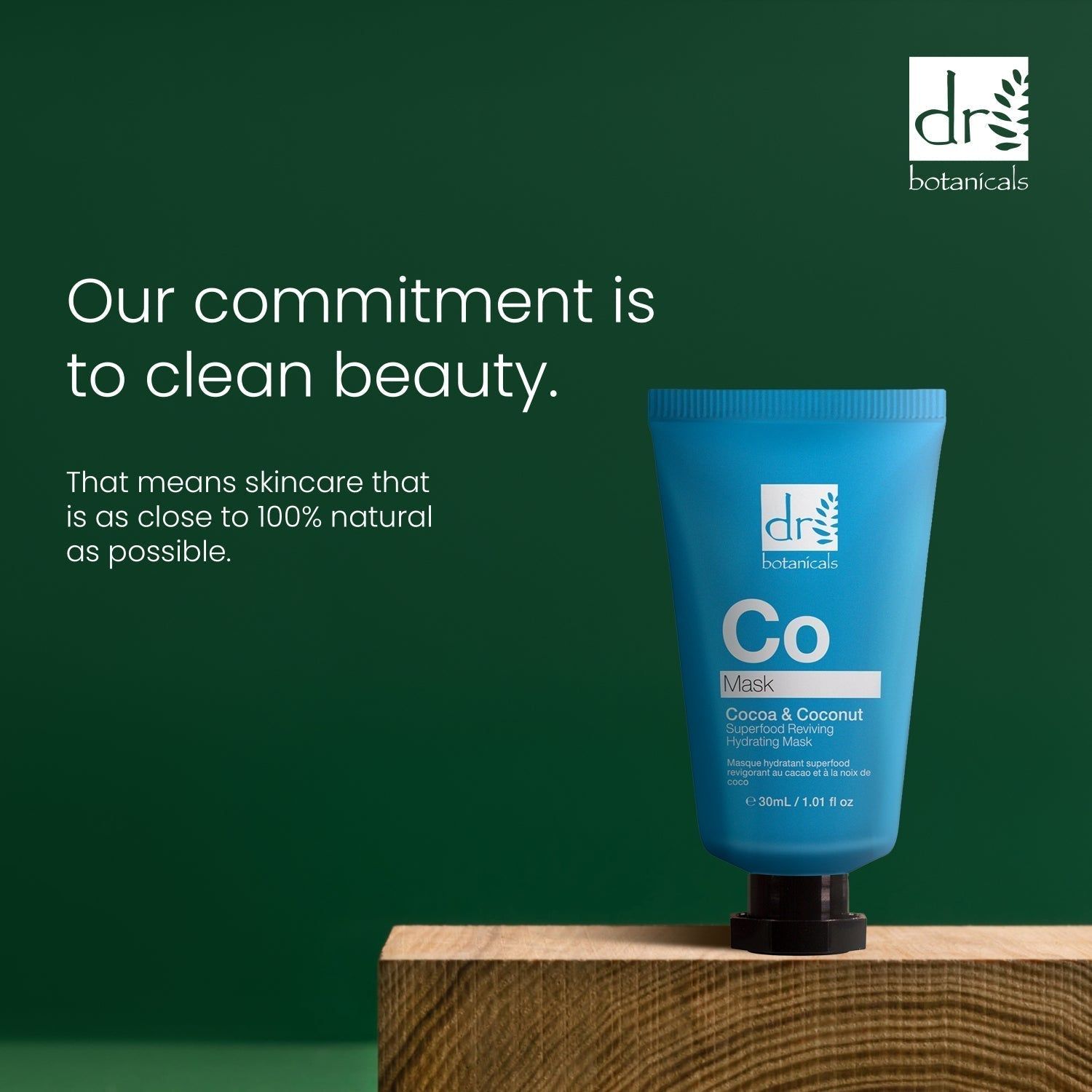 Dr. Botanicals Cocoa & Coconut Superfood Reviving Hydrating Mask 30ml x 2 Duo Set image 3