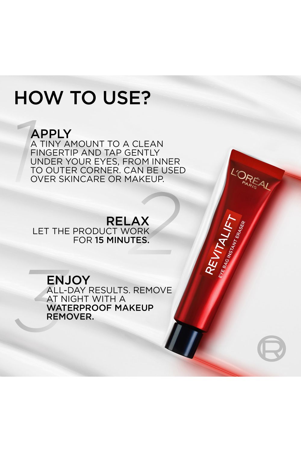 L'Oréal Paris Revitalift Laser Instant Eye Bag Eraser 15ml Multi image 5