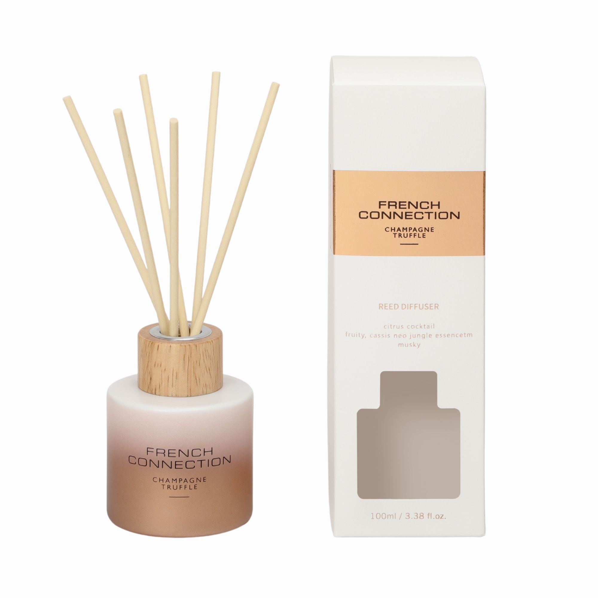 French Connection Champagne Truffle Reed Diffuser 100ML Ombre Design image 2