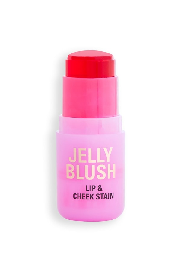 Revolution Jelly Blush Stick Lip and Cheek Stain 5.5G Strawberry Pink