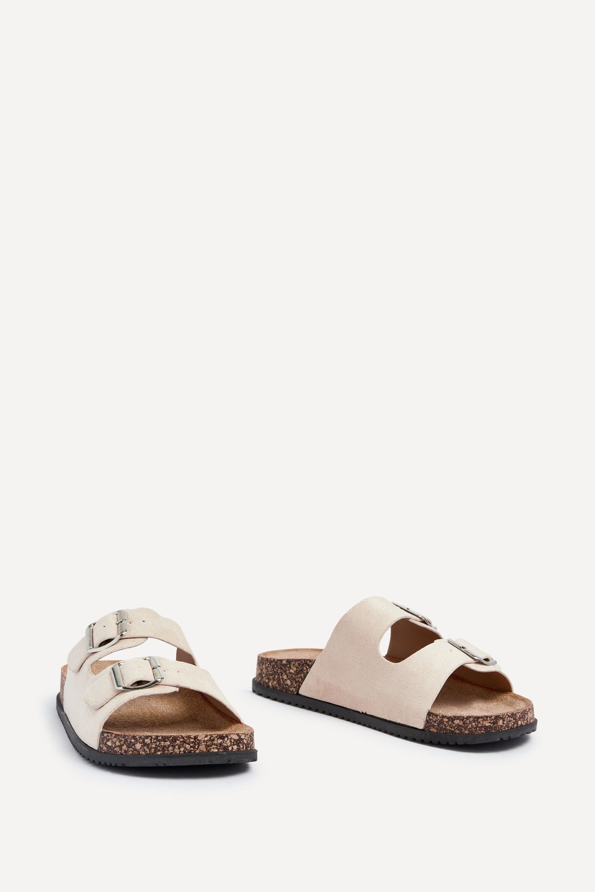 Linzi Echo Beige Double Buckle Sandals image 3