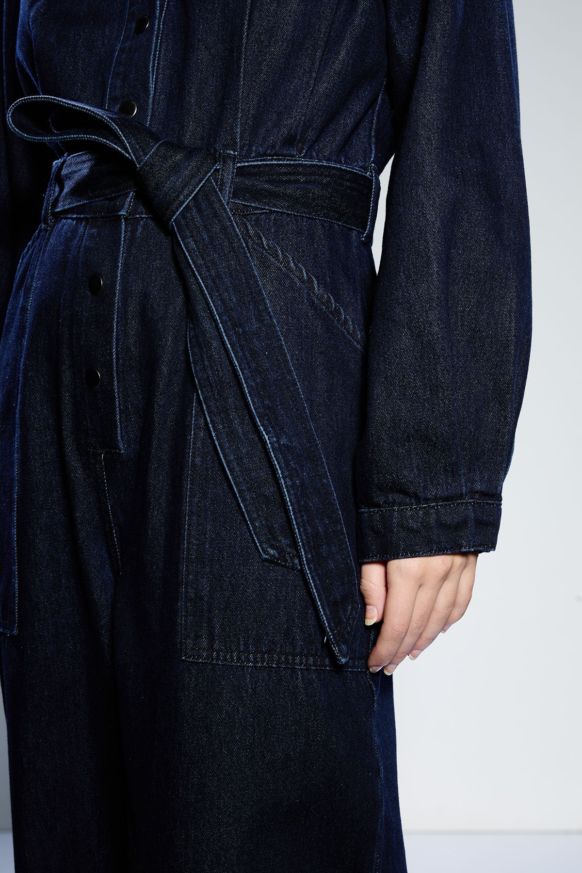 RUNWAY 1.8.1.8 Runway 1.8.1.8 Garment Wash Jumpsuit Denim image 4