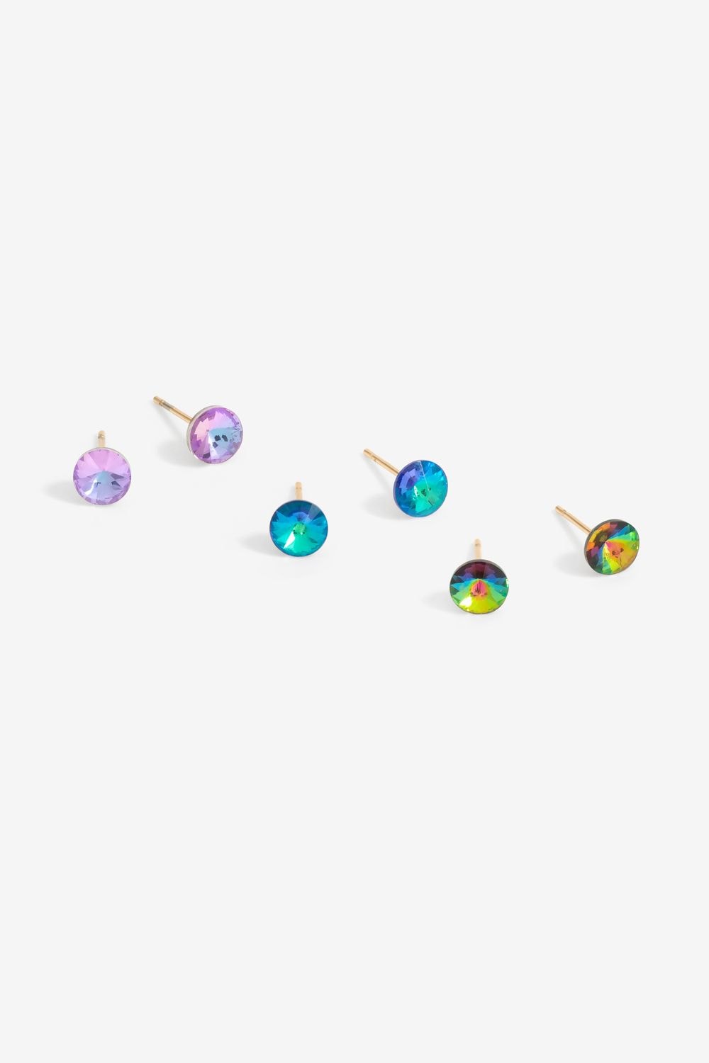 Jon Richard Stud Earrings - Pack of 3 image 1