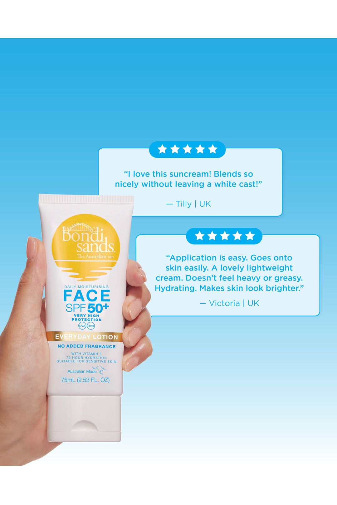 Bondi Sands Hydra UV Protect SPF 50+ Body Lotion 150ml Multi image 4