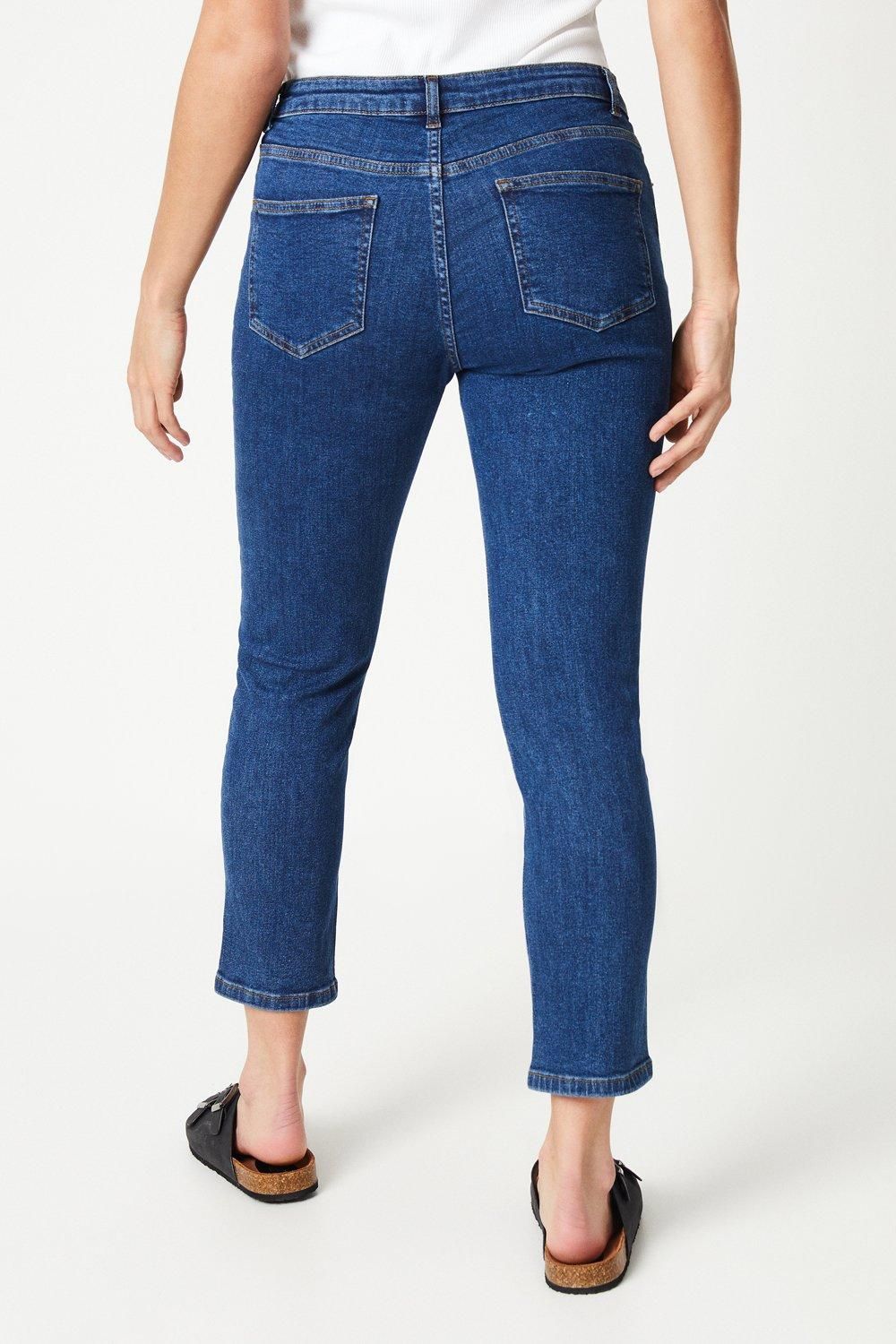 Dorothy Perkins Petite Comfort Stretch Slim Jeans Mid Wash image 3