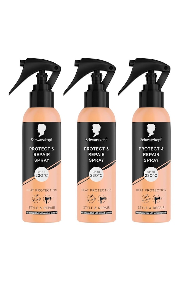 Schwarzkopf Styling Protect & Repair 'Hair Spray' 150ml Heat Defence Hair Care, 3 Pack