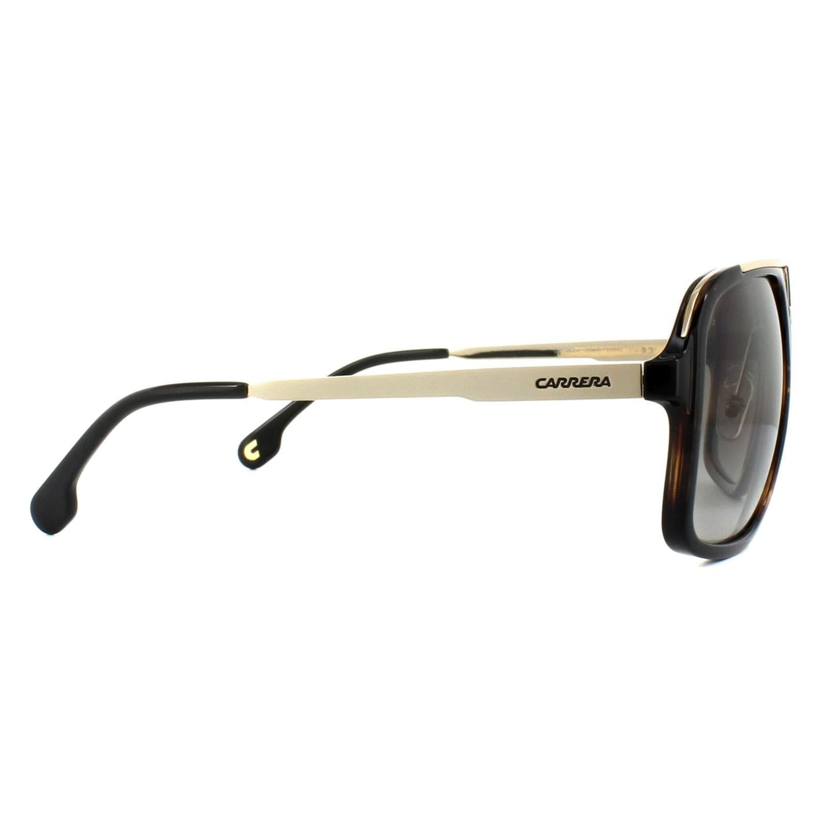 Carrera Square Havana Gold Brown Gradient Sunglasses image 4