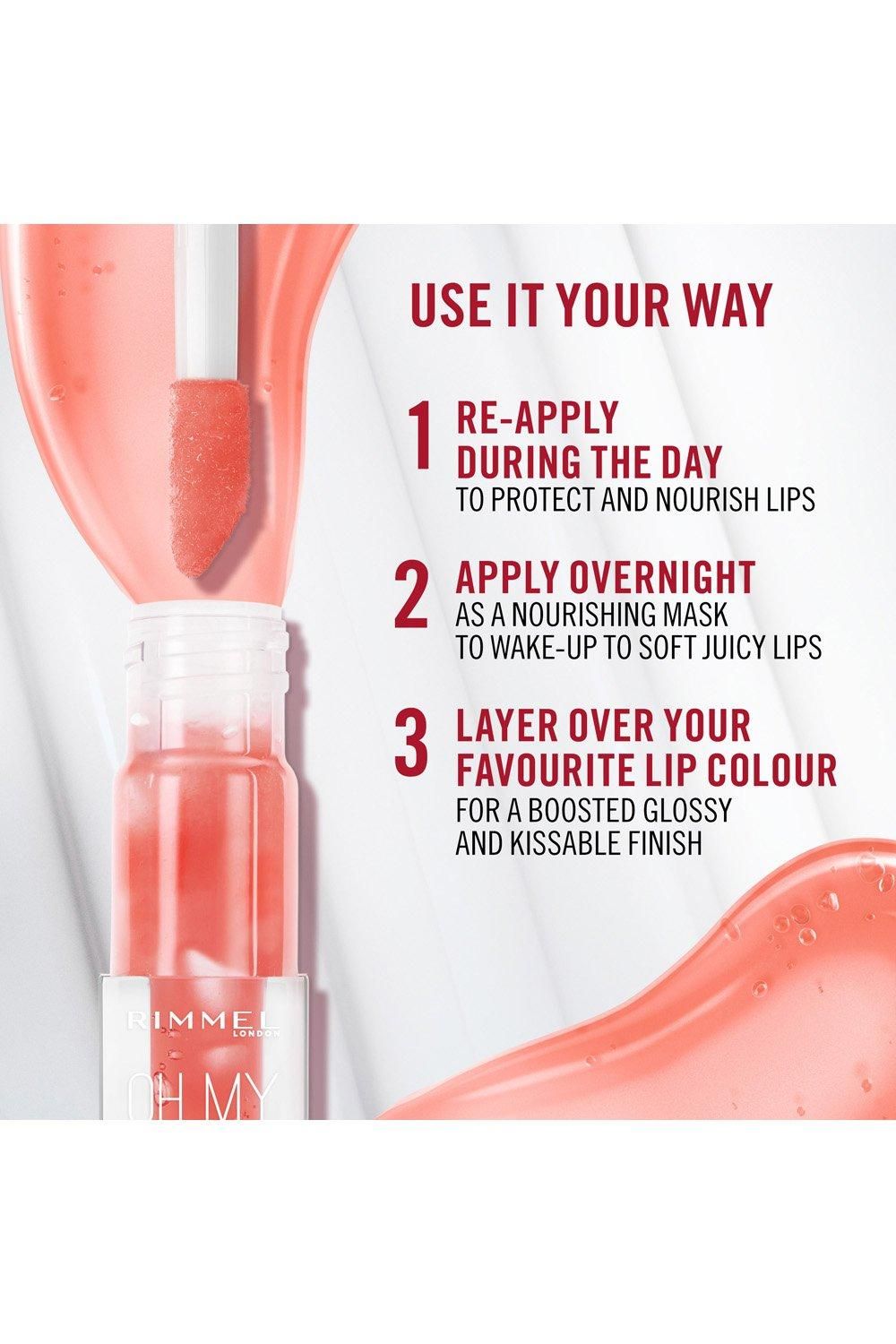 Rimmel London Oh My Gloss! Lip Oil 6ml Berry Pink image 4