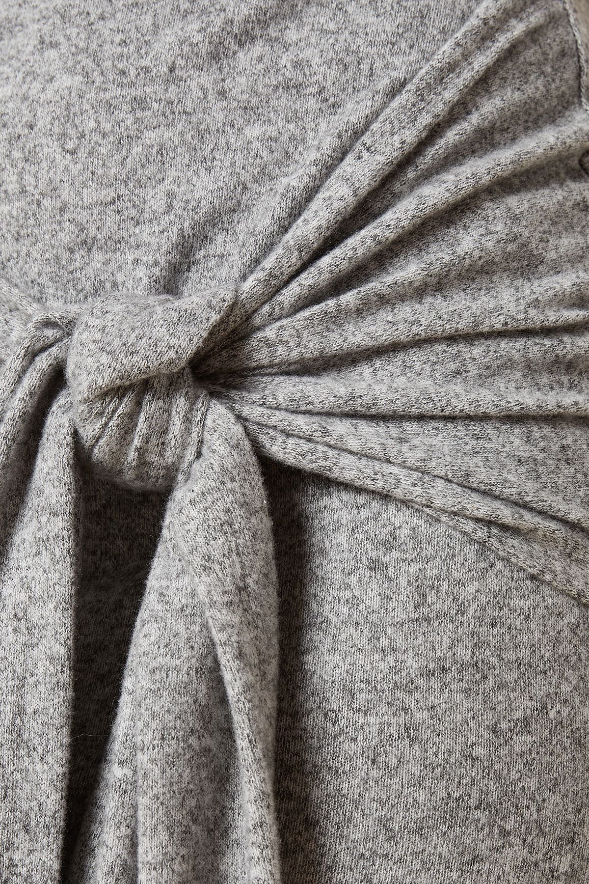 Dorothy Perkins Brushed Tie Front Midi Dress Grey image 5