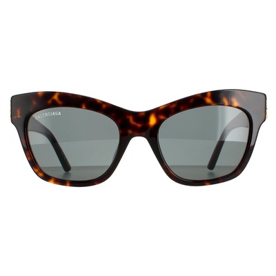 Balenciaga Cat Eye Dark Havana and Gold Green Grey BB0132S