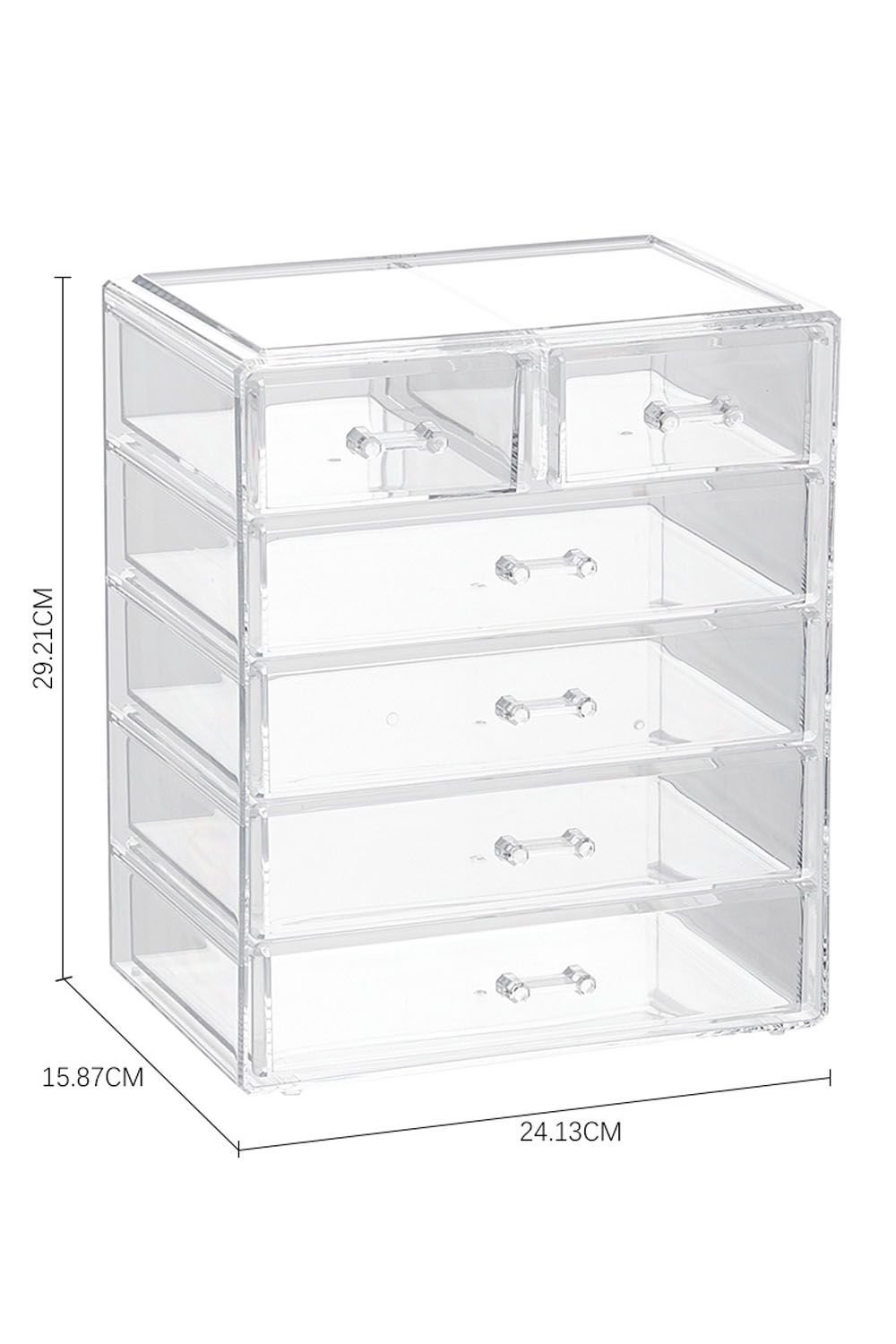SHEONLY Transparent Makeup Organizer Cosmetic Storage Box for Dresser and Bathroom image 6
