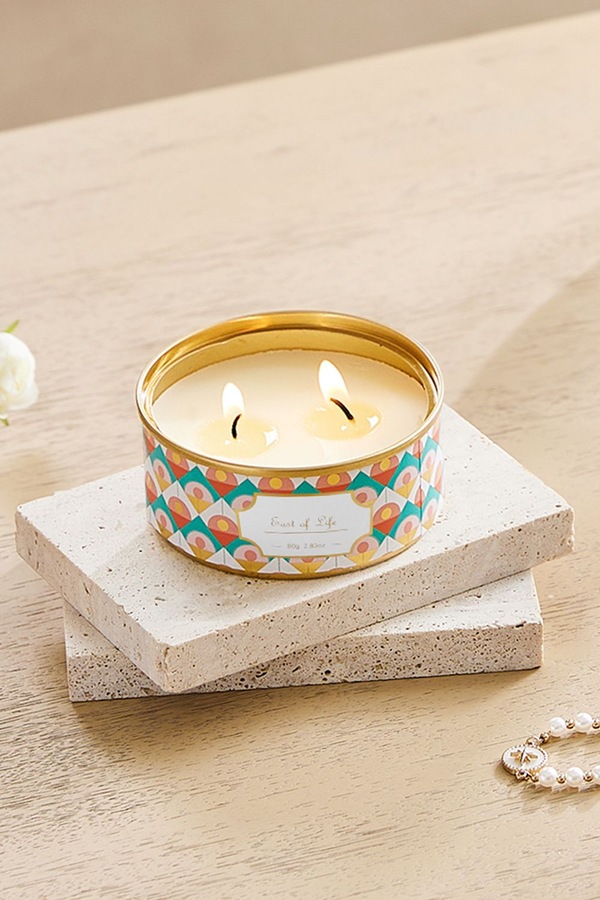 SHEONLY Two-Wick Soy Wax Scented Candle in Cans